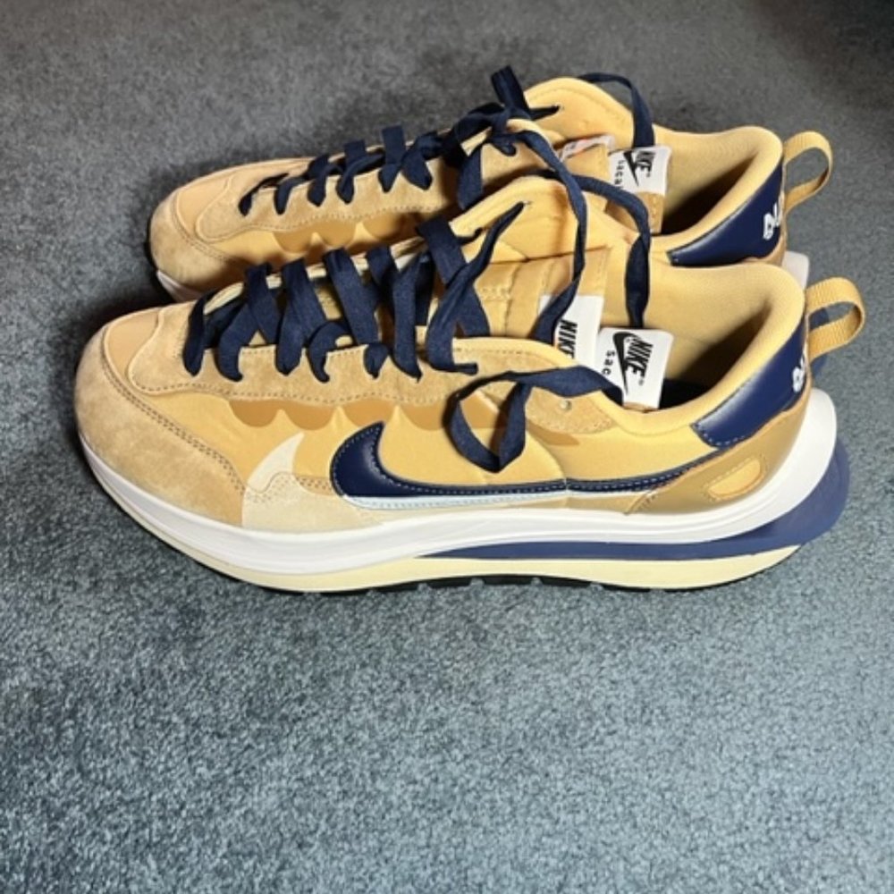 Nike Sacai Vaporwaffle Sesame Blue Void